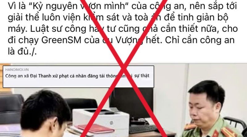 VẠCH TRẦN LUẬN ĐIỆU XUYÊN TẠC “CÔNG AN BẢO SAI THÌ LÀ SAI”
