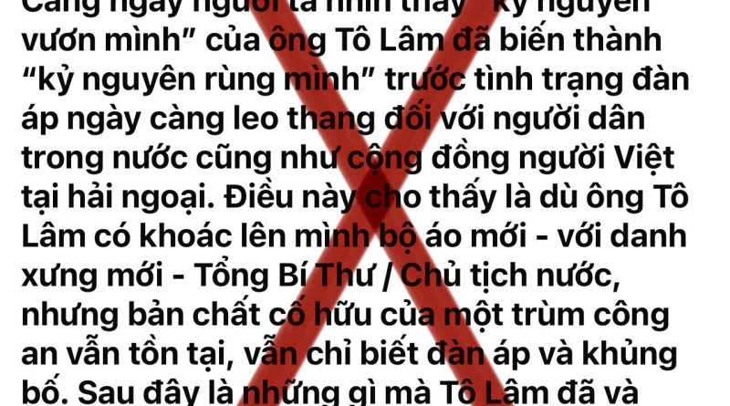 KHI KẺ KHỦNG BỐ ĐI “DÁN NHÃN” KHỦNG BỐ: SỰ TRÁO TRỞ NỰC CƯỜI CỦA VIỆT TÂN