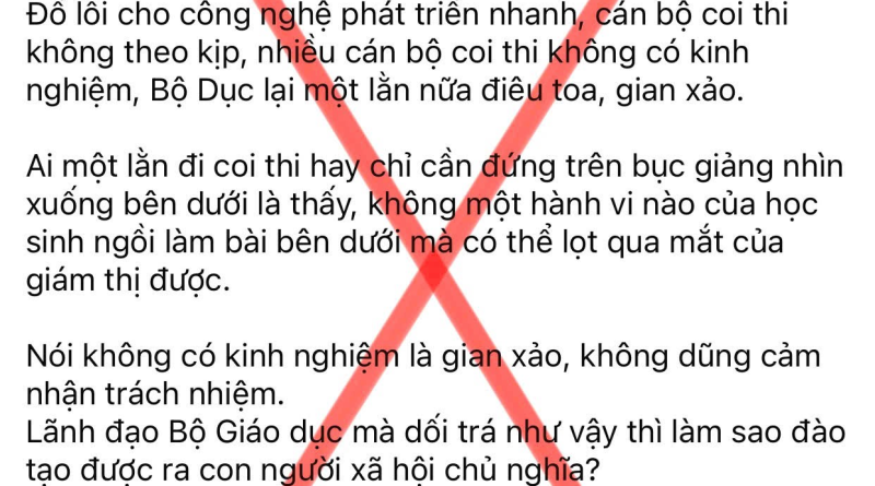 NHẬN DIỆN CHIÊU TRÒ BÓP MÉO THÔNG TIN, KÍCH ĐỘNG VÔ CĂN CỨ VÀ BÔI NHỌ NGÀNH GIÁO DỤC CỦA ĐỐI TƯỢNG HOÀNG DŨNG