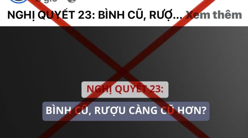  BÓC TRẦN LUẬN ĐIỆU XUYÊN TẠC NGHỊ QUYẾT 23-NQ/TW CỦA BỘ CHÍNH TRỊ