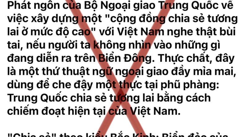 “CHIA SẺ TƯƠNG LAI” KHÔNG PHẢI LÀ “CHIA PHẦN”: CẦN TỈNH TÁO TRƯỚC NHỮNG LUẬN ĐIỆU KÍCH ĐỘNG