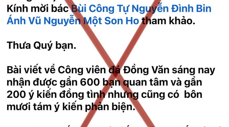 KHI “GIẢ ĐỊNH” TRỞ THÀNH NGỤY BIỆN: ĐỪNG NHÂN DANH PHÁT TRIỂN ĐỂ THỬ NGHIỆM TRÊN DI SẢN
