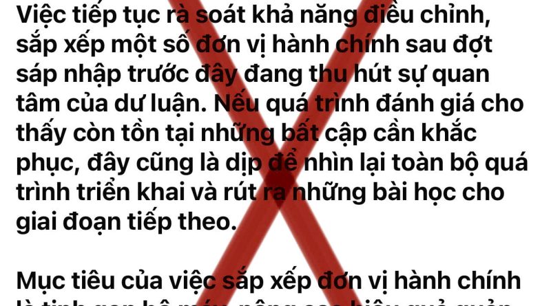 TINH GỌN BỘ MÁY, YÊU CẦU CỐT LÕI ĐỂ ĐẤT NƯỚC VƯƠN MÌNH