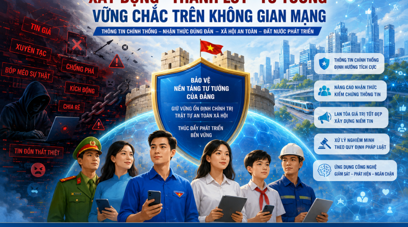 XÂY DỰNG “THÀNH LŨY” TƯ TƯỞNG VỮNG CHẮC TRÊN KHÔNG GIAN MẠNG
