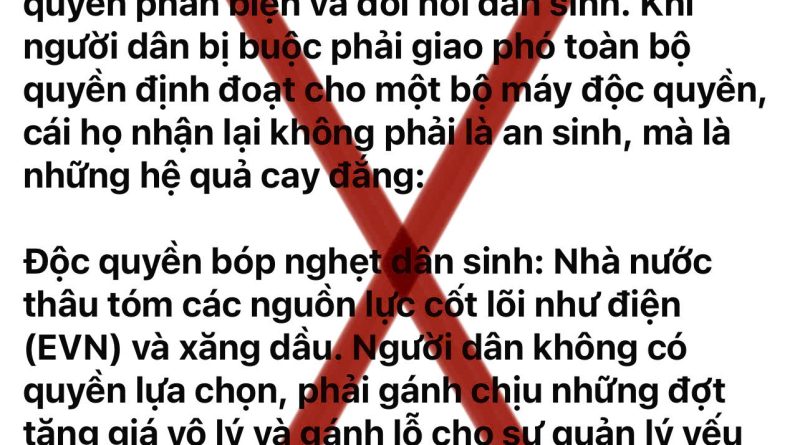 BÁC BỎ LUẬN ĐIỆU XUYÊN TẠC, KÍCH ĐỘNG VỀ BẢN CHẤT CỦA THỂ CHẾ VÀ CHÍNH SÁCH DÂN SINH TẠI VIỆT NAM