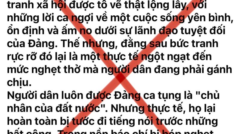 ĐỪNG ĐÁNH ĐỒNG KHÓ KHĂN XÃ HỘI VỚI BẢN CHẤT CỦA MỘT CHẾ ĐỘ