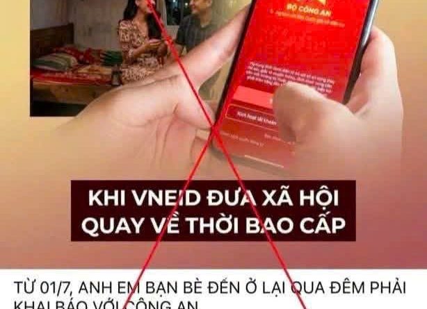 PHẢN BÁC LUẬN ĐIỆU XUYÊN TẠC CỦA VIỆT TÂN VỀ HOẠT ĐỘNG THÔNG BÁO LƯU TRÚ QUA VNEID