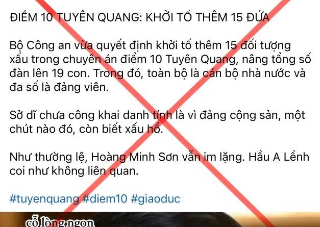 CẢNH GIÁC TRƯỚC THÔNG TIN BỊA ĐẶT, XUYÊN TẠC VỀ CÔNG TÁC CÁN BỘ VÀ TỐ TỤNG
