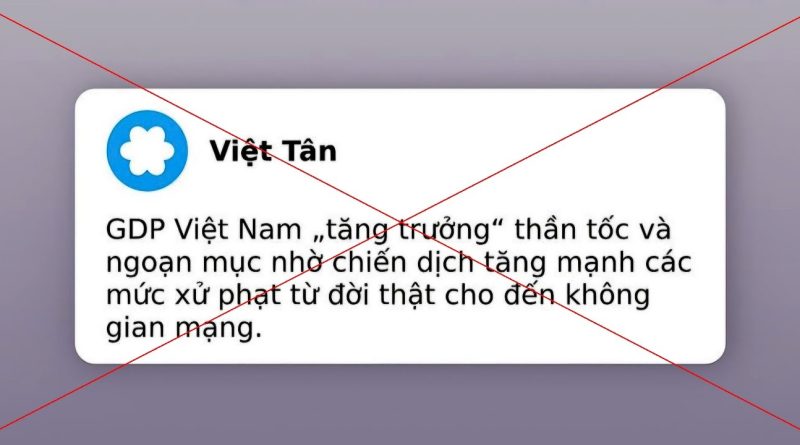 SỰ THẬT VỀ ĐỘNG LỰC TĂNG TRƯỞNG KINH TẾ VIỆT NAM VÀ THỦ ĐOẠN ĐÁNH TRÁO KHÁI NIỆM CỦA TỔ CHỨC KHỦNG BỐ VIỆT TÂN