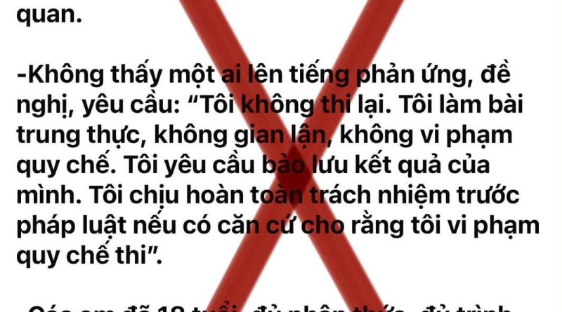 “328 HỌC SINH IM LẶNG” – HAY CHỈ LÀ MỘT CÁCH ĐẶT VẤN ĐỀ ĐỂ DẪN DẮT DƯ LUẬN?