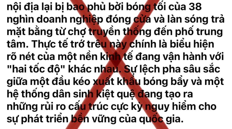 BẢN CHẤT CỦA SỰ TĂNG TRƯỞNG VÀ LỜI PHẢN BÁC NHỮNG LUẬN ĐIỆU XUYÊN TẠC VỀ NỀN KINH TẾ “HAI TỐC ĐỘ”