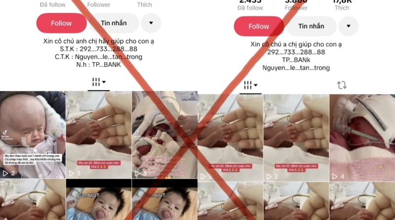 CẢNH GIÁC TRƯỚC THỦ ĐOẠN LỢI DỤNG HÌNH ẢNH BỆNH NHI ĐỂ LỪA ĐẢO QUYÊN GÓP TỪ THIỆN