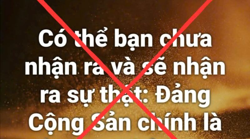 NHẬN DIỆN VÀ PHẢN BÁC LUẬN ĐIỆU QUY KẾT  ĐẢNG CỘNG SẢN VIỆT NAM LÀ “TỔ CHỨC KHỦNG BỐ”
